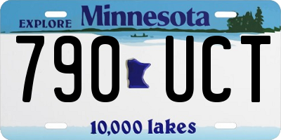 MN license plate 790UCT