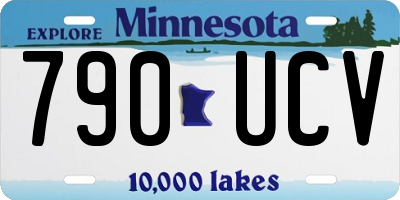 MN license plate 790UCV