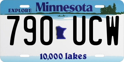 MN license plate 790UCW