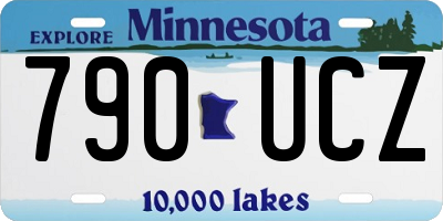 MN license plate 790UCZ