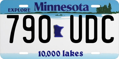 MN license plate 790UDC