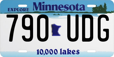 MN license plate 790UDG