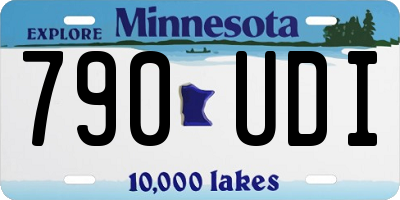 MN license plate 790UDI