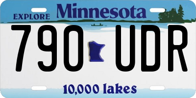 MN license plate 790UDR