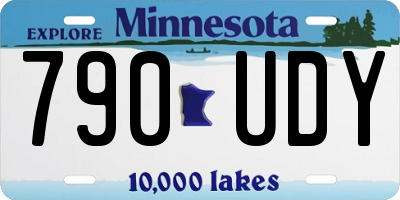 MN license plate 790UDY