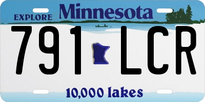 MN license plate 791LCR