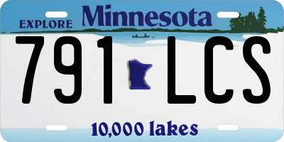 MN license plate 791LCS
