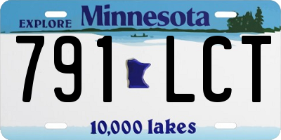 MN license plate 791LCT