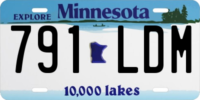 MN license plate 791LDM