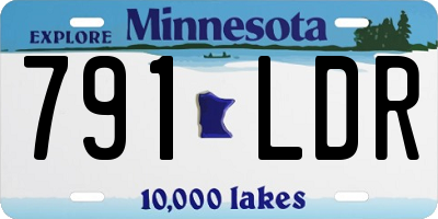 MN license plate 791LDR