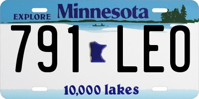 MN license plate 791LEO