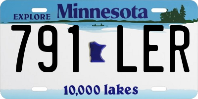 MN license plate 791LER