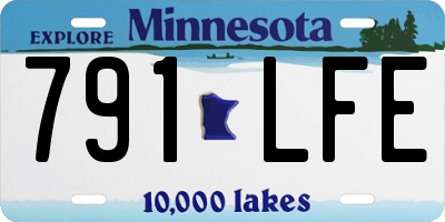 MN license plate 791LFE