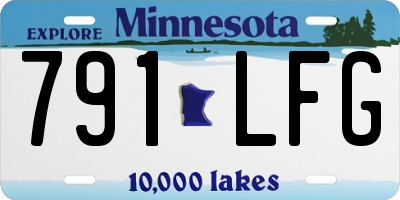 MN license plate 791LFG