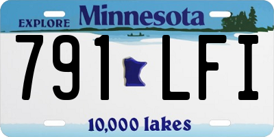 MN license plate 791LFI