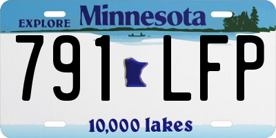 MN license plate 791LFP
