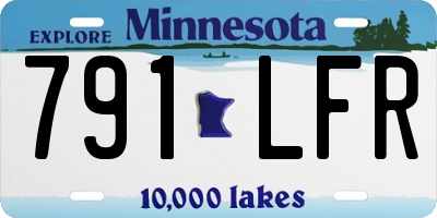 MN license plate 791LFR