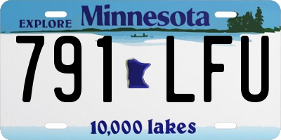 MN license plate 791LFU