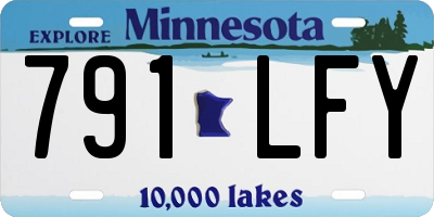 MN license plate 791LFY