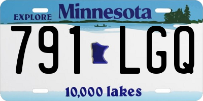 MN license plate 791LGQ