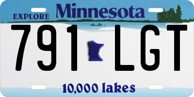MN license plate 791LGT