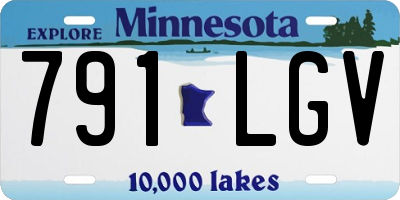 MN license plate 791LGV