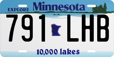 MN license plate 791LHB