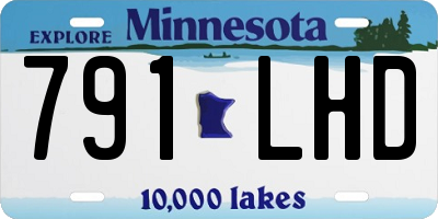 MN license plate 791LHD