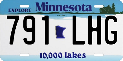 MN license plate 791LHG