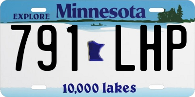 MN license plate 791LHP