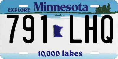 MN license plate 791LHQ