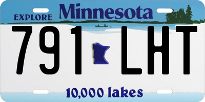 MN license plate 791LHT