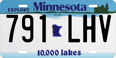 MN license plate 791LHV