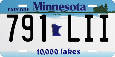 MN license plate 791LII