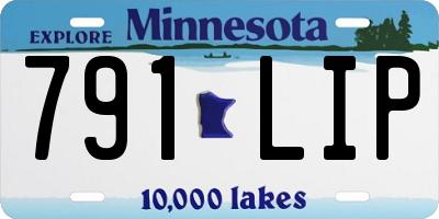 MN license plate 791LIP