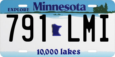 MN license plate 791LMI