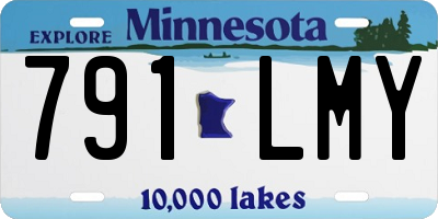 MN license plate 791LMY
