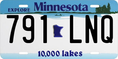 MN license plate 791LNQ