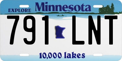 MN license plate 791LNT