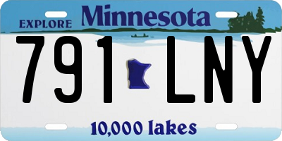 MN license plate 791LNY