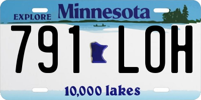 MN license plate 791LOH