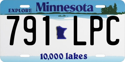 MN license plate 791LPC
