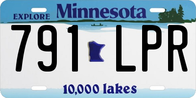 MN license plate 791LPR