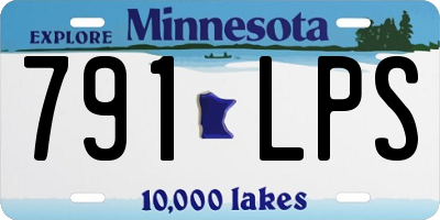 MN license plate 791LPS