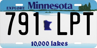MN license plate 791LPT