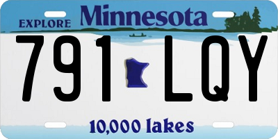 MN license plate 791LQY