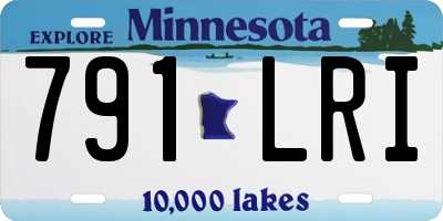 MN license plate 791LRI