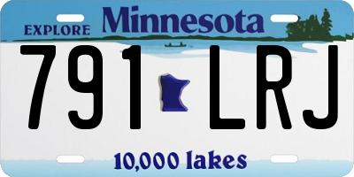 MN license plate 791LRJ