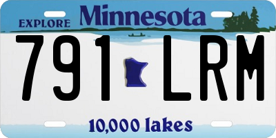 MN license plate 791LRM