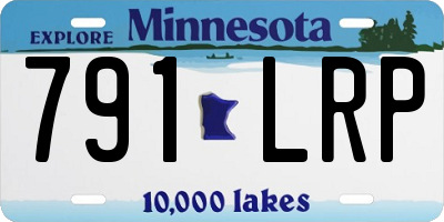MN license plate 791LRP
